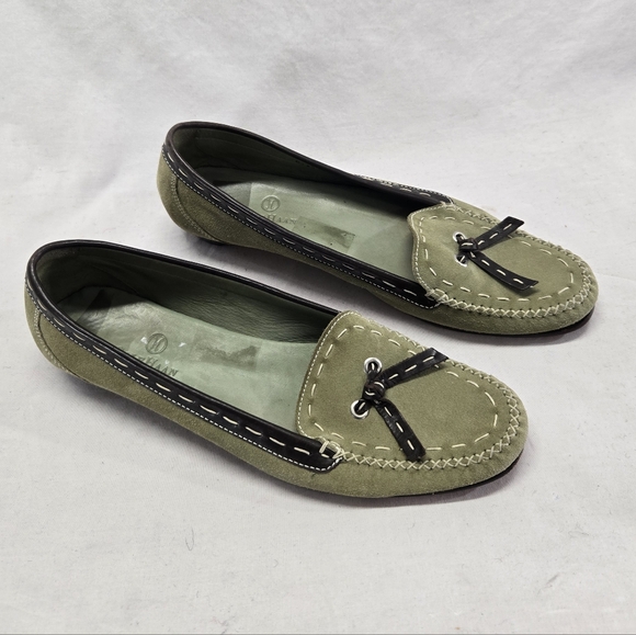 Cole Haan Shoes - Cole Haan Women's Size 9B Green Slip On Moccasin Loafer Shoes